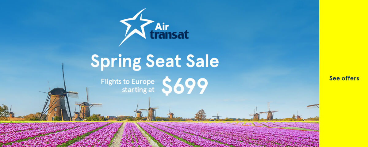 Air Transat Spring Seat Sale